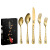Christmas 1010 Stainless Steel Tableware Steak Knife Fork and Spoon Western Food 5 Components 20 Components Set