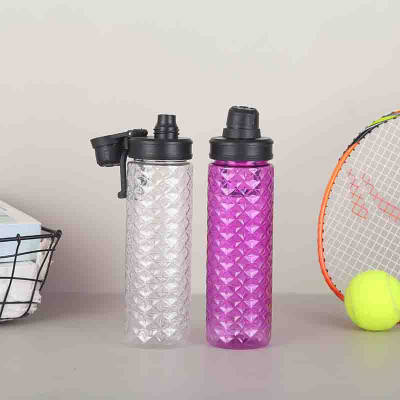 Factory Direct Sports Bottle Sports Kettle Series Fashion Exquisite Water Cup Plastic Drinking Straw Multicolor