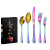 Christmas 1010 Stainless Steel Tableware Steak Knife Fork and Spoon Western Food 5 Components 20 Components Set