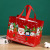 Cross-Border Christmas Non-Woven Bag Cartoon Cartoon Handbag Santa Snowman Buggy Bag Factory Wholesale