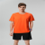  Ice Silk Short Sleeve Men's Running Top Loose Large Size Super Elastic Workout Clothes Breathable Quick-Drying Top