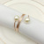 Hotel Wedding Spring Pearl Napkin Ring Napkin Ring Napkin Ring Metal Cloth Ring Factory Wholesale