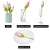 Cross-Border Plastic Creative Tissue Flower Tool Napkin Holder Rose Roll Flower Desktop Swing Plate