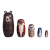 Creative Brown Bear Grinding Painted Home Wooden Craftwork Children's Day Creative Gift Russia Matryoshka Doll