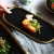 Nordic Style Black Gilt Edging Porcelain Storage Tray Jewelry Tray Dim Sum Plate Dinner Plate Cake Plate Swing Plate