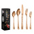 Christmas 1010 Stainless Steel Tableware Steak Knife Fork and Spoon Western Food 5 Components 20 Components Set