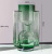 Simple Modern Geometric Creative Green Glass Vase Water Cultivation Flower Arrangement Living Room and Hotel Table Decorative Ornaments