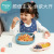 Cloud Compartment Suction Plate Children's Baby Tableware Eat Learning Solid Food Bowl Maternal and Child Silicone Whole