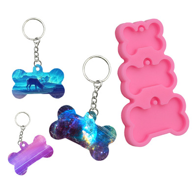 DIY Handmade Multi-Mirror Epoxy Mold Keychain Set Accessories Mold Can Be Combined Delivery