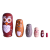 Six-Layer Owl Theaceae Russian Matryoshka Doll Wood Crafts Children's Holiday Gifts Toy Fun Small Gift