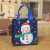 Dried Shrimp Foreign Trade Wholesale Christmas Pattern Non-Woven Bag Film Color Portable Gift Bag Fashion Folding Shopping Bag