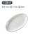 White Ceramic Fish Plate Fish Steaming Plate Thick Edge Oval Household Dish Large Restaurant Restaurant Hotel Tableware