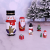 Russian Matryoshka Doll Five-Layer Flat Top Christmas Snowman Theaceae Grinding Painted Ornaments Painted Wood Crafts in Stock