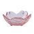 Glass Cherry Blossom Dish Pink Golden Edge Saucer Dish Kitchen Daily Use Seasoning Dish Seasoning Bowl Glass Tableware