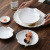 Pure White Special Ceramic Shell Dish Shell Dial Simple Western Cake Pasta Steak Plate Japanese Style Sushi Plate