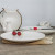 Pure White Hotel Tableware Breakfast Pastry Plate Dish Bone Dish 7-12-Inch round Moonlight Shallow Plate Ceramic Plate