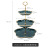 Ceramic Golden Trim DoubleLayer Dessert Table ThreeLayer Dim Sum Plate Wedding Cake Birthday Fruit Plate Display Stand