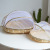 Bamboo Woven Flat Sieve Kitchen Storage Drying Hollow Circle Dustpan Living Room Bamboo Snack Basket Whole