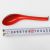 Restaurant Eating Spoon Red and Black Resin Spoon with Hook Household Tableware Plastic Spoon Imitated Porcelain Spoon