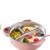 Grid Bowl Removable and Washable Stainless Steel Water Injection Tableware Baby Eat Learning Spoon Snack Catcher Set