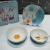 Jingdezhen Special Offer Clearance Loss Processing Ceramic Children 'S Cartoon Bowl And Dish Four-Piece Set Hand Painted Bowl Dish & Plate Spoon