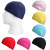 [Swimming Pool Supply] Adult Swimming Cap Color Solid Color Men's and Women's Adult Cloth Swimming Cap Wholesale Spot