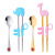 Children Training Chopsticks Tableware Stainless Steel Practice Spoon Chopsticks Cartoon Pattern Portable TwoPiece Set