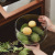 Sea Acacia Mangium Glass Tall Fruit Bowl Household Modern Simple Coffee Table Decoration Snack Candy Dried Fruit Tray