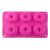 Large 6-Piece Silicone Donut Mold Macaron Circle Cookies Pastry Cake Silicone Baking Mold