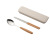 Stainless Steel SpoonChopstick Set Spot Japanese and Korean Portable Tableware ThreePiece Set Student Tableware