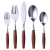 Western Food Knife and Fork 304 Stainless Steel Knife Fork and Spoon Dessert Fork and Spoon Full Set Home Use Set