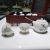 White Jade Tea Set Kung Fu Tea Set Teacup Teapot Gift Box Silver Plated Craft Gift Set New