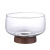 Sea Acacia Mangium Glass Tall Fruit Bowl Household Modern Simple Coffee Table Decoration Snack Candy Dried Fruit Tray