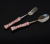 Crystal Diamond 304 Stainless Steel Spoon Fork 3Piece Set Portable Spoon Fork Spoon Adult and Children Tableware