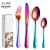 Amazon Cross-Border Products 1010 Stainless Steel Tableware 24-Piece Set Table Knife Fork Spoon Tea Spoon Mail Order Box