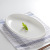 White Ceramic Fish Plate Fish Steaming Plate Thick Edge Oval Household Dish Large Restaurant Restaurant Hotel Tableware