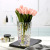Crystal Glass Vase Wholesale Glacier Pattern Glass Vase Simple Fashion Living Room Home Decoration Ornaments