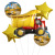 New Shuttle Bus Bulldozer Excavator Dumptruck Aluminum Balloon Wholesale Suit Party Decoration