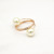 Hotel Wedding Spring Pearl Napkin Ring Napkin Ring Napkin Ring Metal Cloth Ring Factory Wholesale