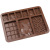 In Stock Wholesale 9 Even Different Full-Version Waffle Handmade Chocolate Chip Mold Cake Decorations Mold