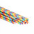 Factory Wholesale Rainbow Straw Party Rainbow Colored Paper Straw Wedding Wedding Birthday Decoration Disposable Straws