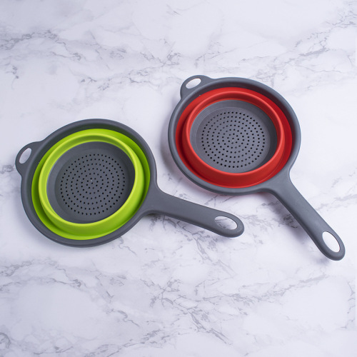 folding fruit basket multi-function retractable drain basket storage fruit basket with handle vegetable basket drain basket factory wholesale