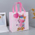 Amazon Cartoon Gravure Unicorn Children's Toy Children's Clothing Non-Woven Tote Bag Portable Handbag Wholesale