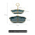 Ceramic Golden Trim DoubleLayer Dessert Table ThreeLayer Dim Sum Plate Wedding Cake Birthday Fruit Plate Display Stand