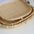 Bamboo Woven Flat Sieve Kitchen Storage Drying Hollow Circle Dustpan Living Room Bamboo Snack Basket Whole