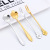 Stainless Steel Dessert Cake Spoon Fork Rose Flower Coffee Stir Spoon Wedding Gifts Promotion Gift