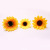 Cross-Border Dining Ornament Simulation SUNFLOWER Napkin Ring Sunflower Napkin Ring Fabric Sunflower Flowers Napkin Ring