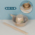 Disposable Tableware Bowl Chopsticks Set FourPiece ThreePiece Set Banquet Commercial Environmentally Friendly Thickened