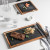 Shanen Solid Wood Snack Plate Wood Pallet Black Slate Plate Acacia MangiumPack Plate Western Food Japanese Cuisine Plate