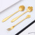 Stainless Steel Dessert Cake Spoon Fork Rose Flower Coffee Stir Spoon Wedding Gifts Promotion Gift